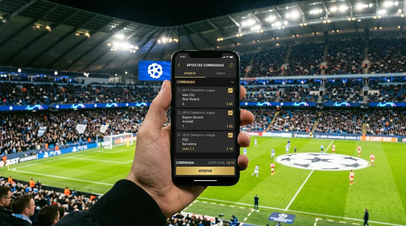Apuestas combinadas acumuladores Champions League UCL