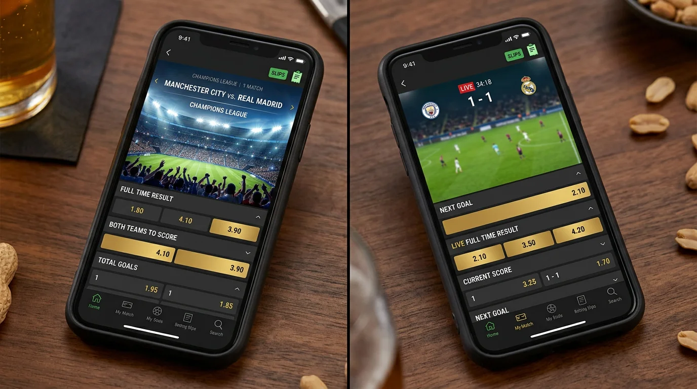 Margen bookmaker Champions League prepartido vs live apuestas UCL