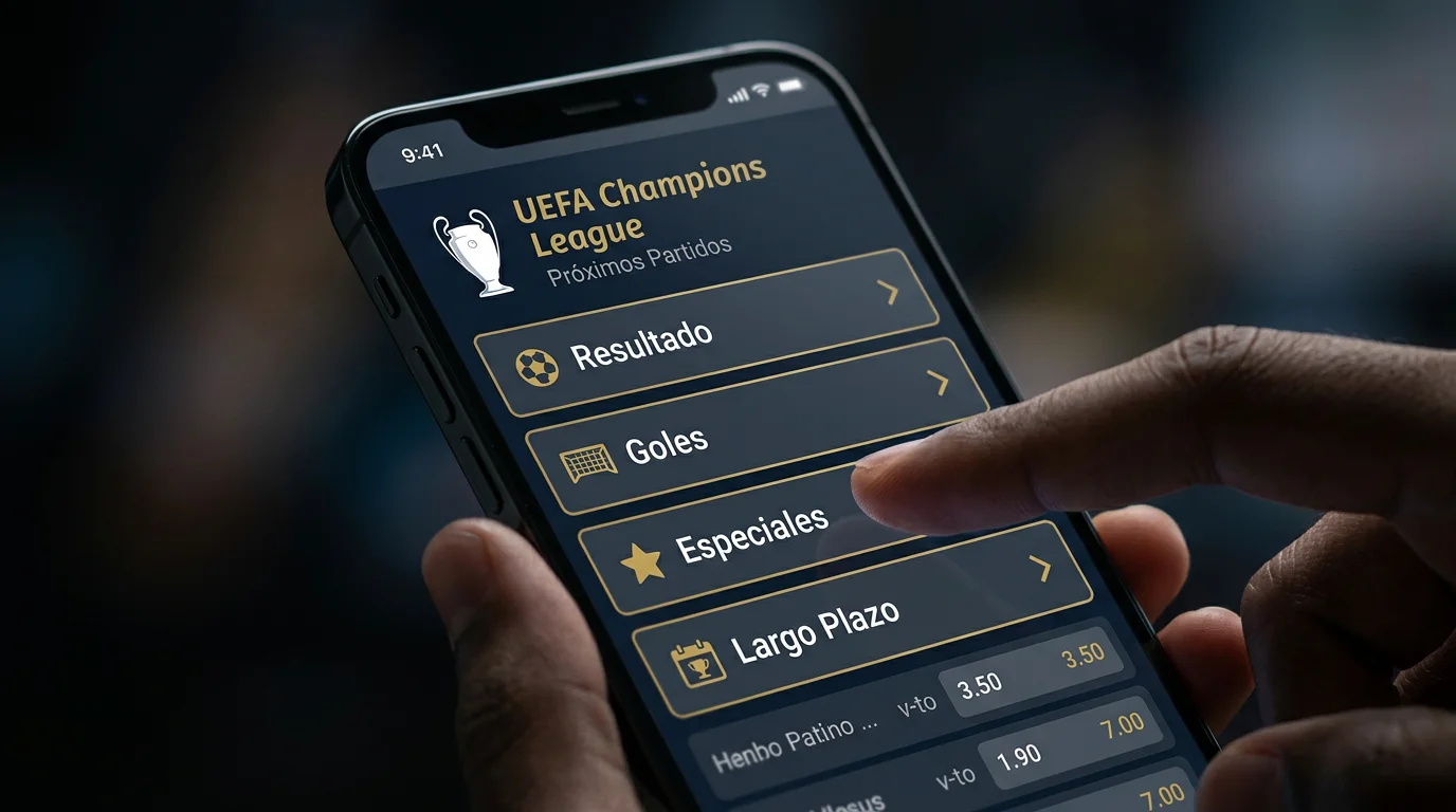 Mercados de apuestas Champions League - tipos y opciones UCL